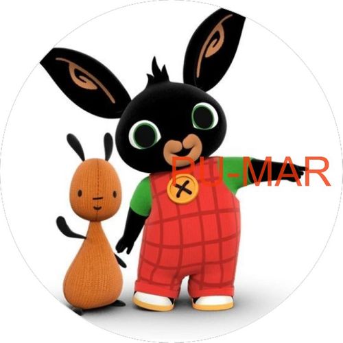 Opłatek na tort KRÓLIK BING Pluszak Postać Króliczek Tekst Gratis na Arena.pl