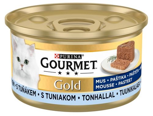 Pyszna karma dla kota z dodatkiem witamin Gourmet Gold Mus z Tuńczykiem 85g na Arena.pl