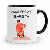 Dla Baristy Baristki Kawiarki Kubek Czarny Prezent Z Nadrukiem Ze Zdjęciem