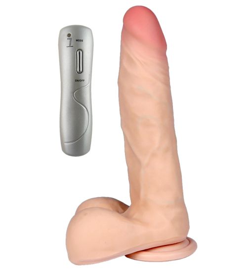 Duże wibrujące dildo na przyssawce zdjęcie 1