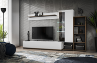 Meblościanka 240 cm Biały Połysk SAMI AM