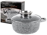 Garnek 6,5L 28cm pokrywka Aroma Knob granitowy