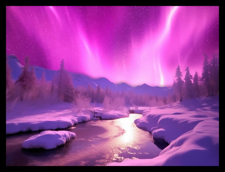 Plakat 40x30cm Aurora Nad Niebiem zdjęcie 2