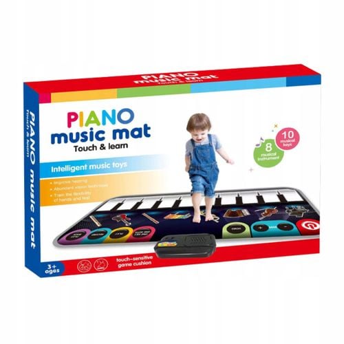 INTERAKTYWNA MATA MUZYCZNA KEYBOARD PIANINKO 8 INSTRUMENTÓW ODTWARZANIE na Arena.pl