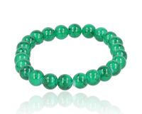 Bransoletka ze szklanych koralików zielony