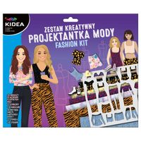 zestaw projektantka mody z szablonami 10 arkuszy kidea