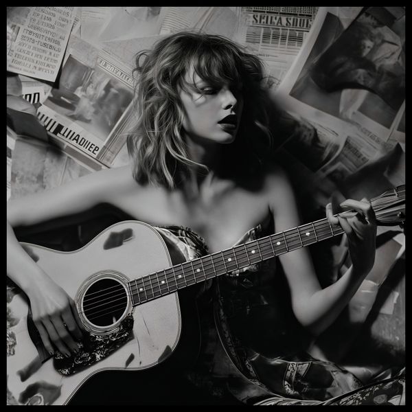 Plakat 90x90cm Młoda Gitarzystka zdjęcie 2