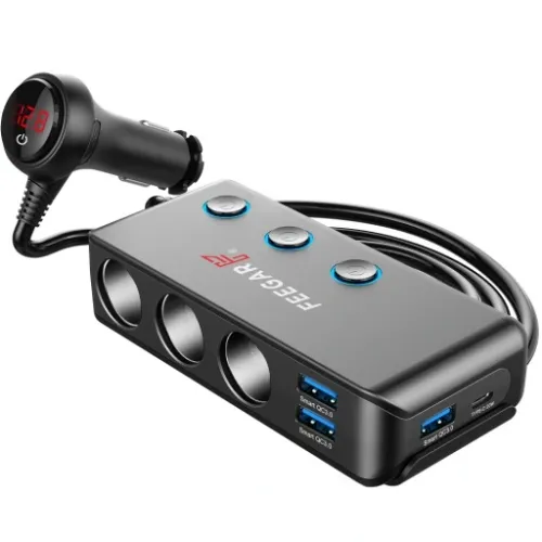 ROZDZIELACZ GNIAZDA ZAPALNICZKI FEEGAR 12-24V USB na Arena.pl