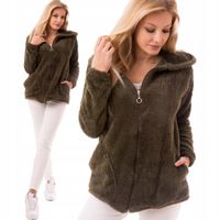 MILUSIA PLUSZOWA BLUZA DAMSKA Z KAPTUREM