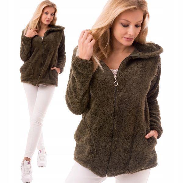 MILUSIA PLUSZOWA BLUZA DAMSKA Z KAPTUREM zdjęcie 1