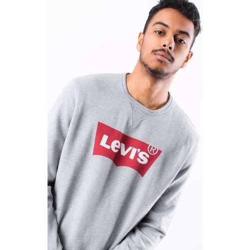 Levi's GRAPHIC CREW 0079 MIDTONE HEATHER GREY na Arena.pl
