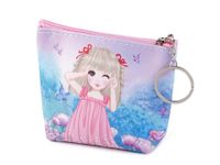 Mały portfelik - etui dziewczynka w różowej sukience