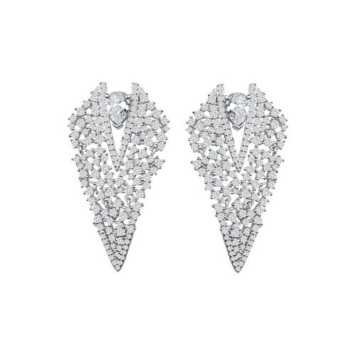 srebrne kolczyki lśniące imprezowe - kdk6499 na Arena.pl