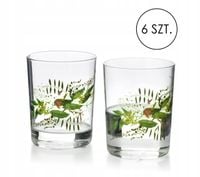 Dekoracyjna szklanka 6 szt ZESTAW Do drinków napojów Szkło na prezent boho
