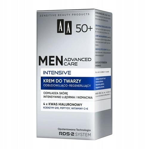 AA MEN ADVANCED CARE INTENSIVE 50+ krem do twarzy odbudowująco-regenerujący na Arena.pl