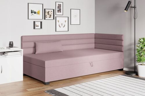 Tapczan pojedynczy łóżko z materacem Katrina 90 cm na Arena.pl