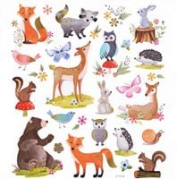 NAKLEJKI - LEŚNE ZWIERZĄTEK 28 SZT DPNK-125 DP CRAFT