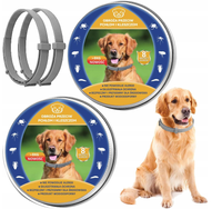 2x OBROŻA NA KLESZCZE I PCHŁY DLA PSA ANTYKLESZCZOWA 8 MIESIĘCY OCHRONY