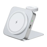 Rexsun T15 Ładowarka Magnetyczna MagSafe 2W1 Do iPhone AirPods