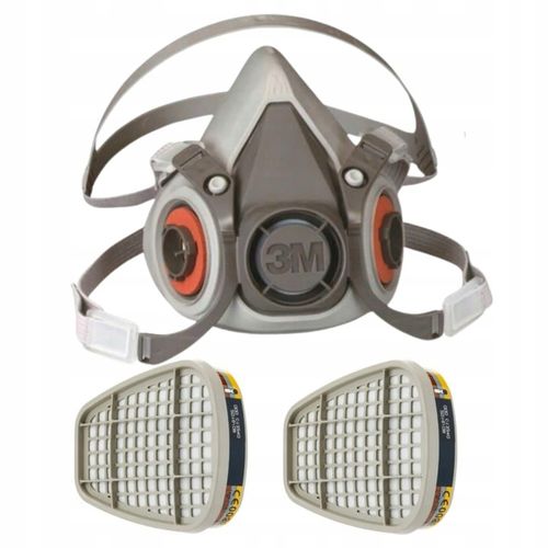 3M 6200 / 6300 MASKA PÓŁMASKA LAKIERNICZA Z FILTRAMI ABE1 6057 na Arena.pl