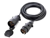 Przewód zasilania przyczepy z wtyczką i gniazdem 7 PIN, długość 5 m