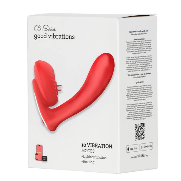 Silicone Vibrator 10 Vibration Modes, Licking, Heating + App Control zdjęcie 5