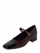 Vagabond Baleriny damskie ze skóry bydlęcej Model 'DEBBI' - bordowy Rozm-37