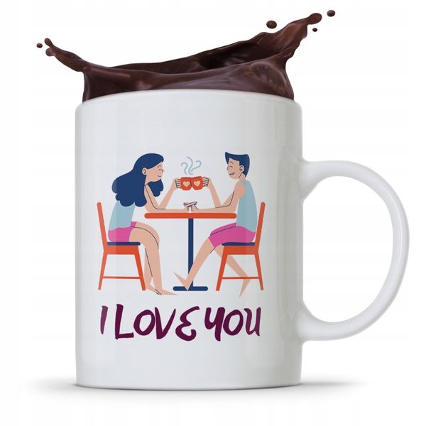 Kubek Prezent Dla Chłopaka I Love You Z Nadrukiem Ze Zdjęciem zdjęcie 1