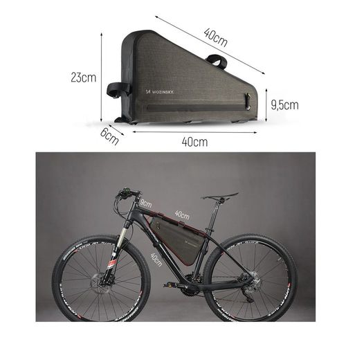 torba rowerowa na ramę roweru 5 l szara na Arena.pl
