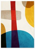 Plakat kolorowa abstrakcja geometryczna 50x70 cm