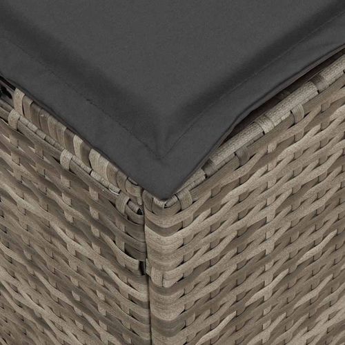 4-cz. zestaw mebli do ogrodu, poduszki, szary rattan PE na Arena.pl