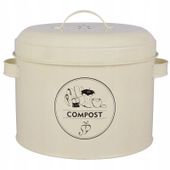 Kompostownik kuchenny z filtrem węglowym, Wymiary 27x23.2x21.3 cm, Kolor Żółty, Esschert Design