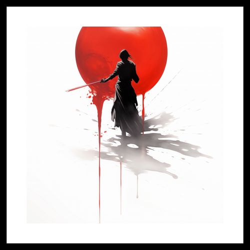 Plakat 30x30cm Samotny Samuraj na Arena.pl