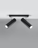 Reflektorowa LAMPA sufitowa Direzione SL.0500 Sollux regulowana OPRAWA listwa spot tuby czarne