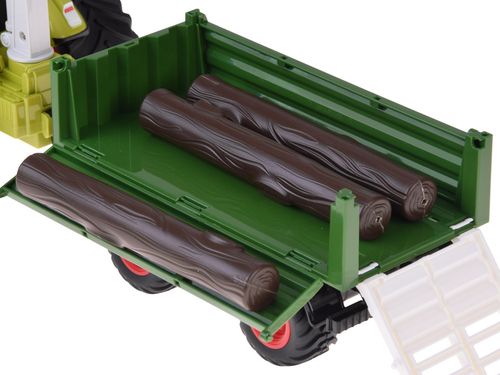 TRAKTOR Z PILOTEM  I PRZYCZEPĄ DO BALI DREWNA STEROWANY na Arena.pl