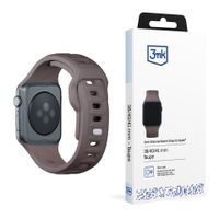 38/40/41/42 mm taupe (small) - 3mk silicone watch strap for apple