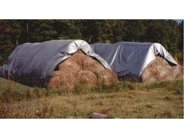 Plandeka plandeki pe srebrna wzmacniana 2x3 130g zdjęcie 4