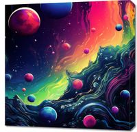Obraz 70x70cm Kalejdoskop Galaktyk