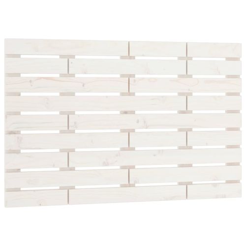 Wezgłowie łóżka, białe, 81x3x63 cm, lite drewno sosnowe na Arena.pl
