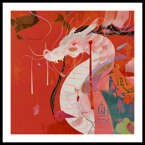 Plakat 70x70cm Orientacyjny Smok na Arena.pl