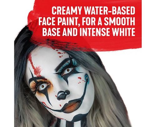 Profesjonalna Farba do Malowania Twarzy i Ciała Biała White 50 ml Snazaroo na Arena.pl
