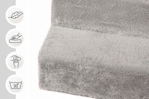 Schodki dla psa 3-stopnie tapicerowane szare podest dla psa do kanapy łóżka na Arena.pl