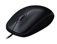 Logitech M90, Corded mouse, Black