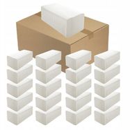 RĘCZNIK ZZ PAPIER 100% CELULOZA BIAŁY 3000 LISTKÓW KARTON