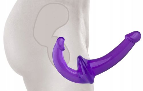 DWUSTRONNY ŻELOWY PENIS STRAP ON DLA PAR BEZ PASÓW na Arena.pl