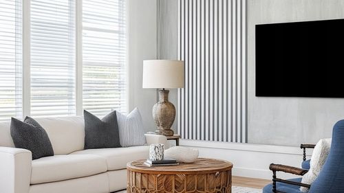 LAMELE NA BIAŁEJ PŁYCIE 46x275 ŚCIENNE PANEL AKUSTYCZNE DĄB NATURALNY WOTAN na Arena.pl