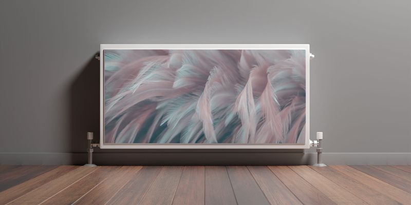 MASKOWNICA MAGNETYCZNA Na Kaloryfer PIÓRA Styl Boho 90cm x 60cm zdjęcie 3