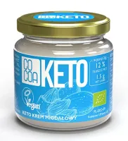 Krem Migdałowy z Olejem MCT BEZ Cukru 200 g BIO bezglutenowy Keto