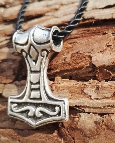 Naszyjnik Totem Amulet Mjolnir Thor Odyn Runy Młot zdjęcie 5