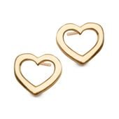 złote kolczyki serduszka 333